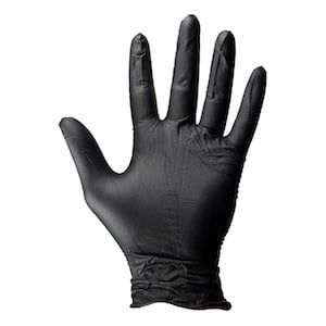 BLACK POWDER FREE NITRILE GLOVES 6 MIL XL (100/BOX)