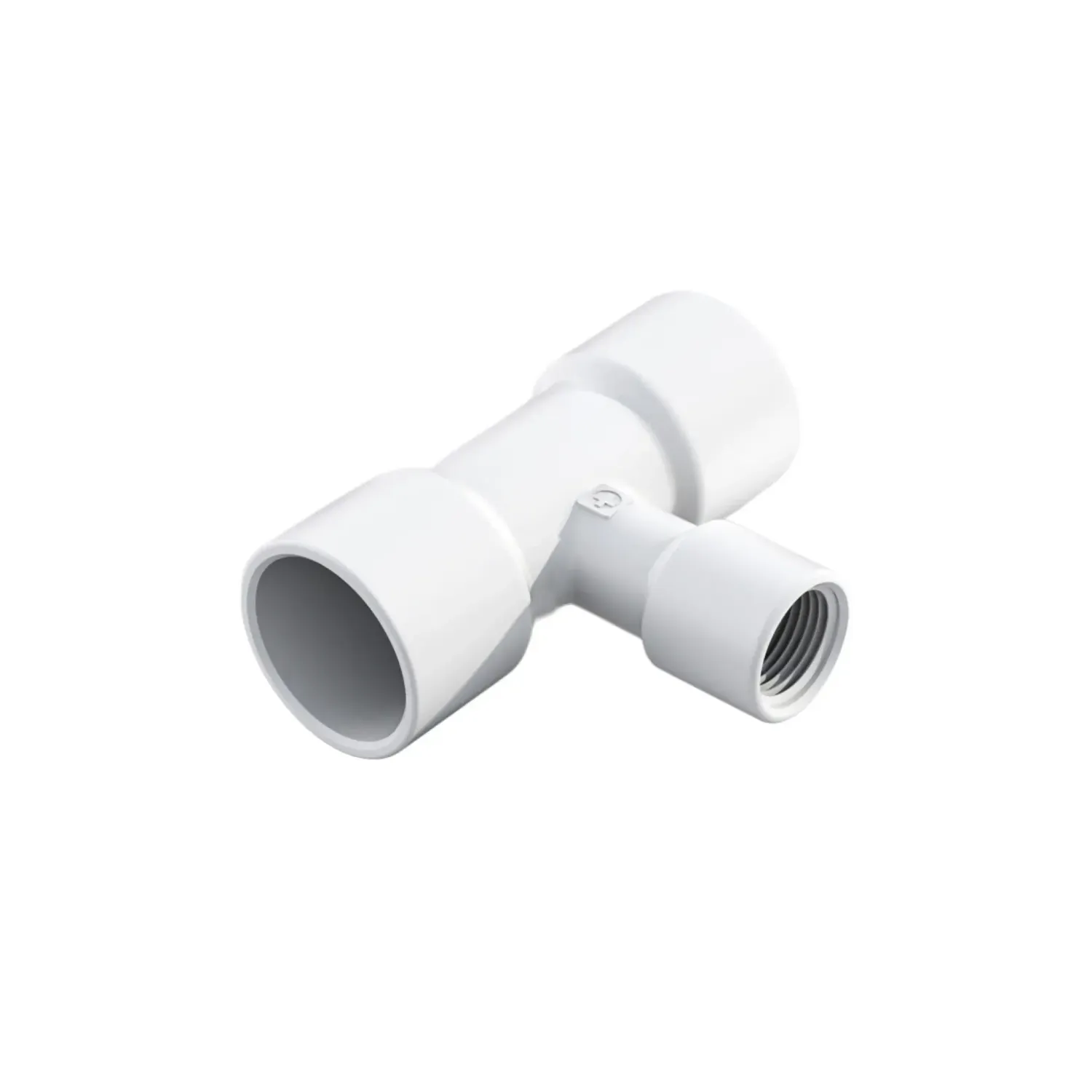1/2" - 1" FEMALE PVC TEE THE BUCKET COMPANY