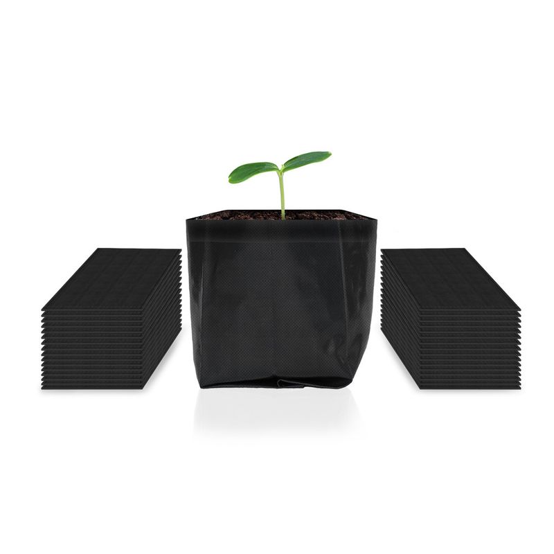 AC INFINITY NURSERY BAGS 1 GALLON, NON-WOVEN FABRIC GROWING POUCHES, 50-PACK
