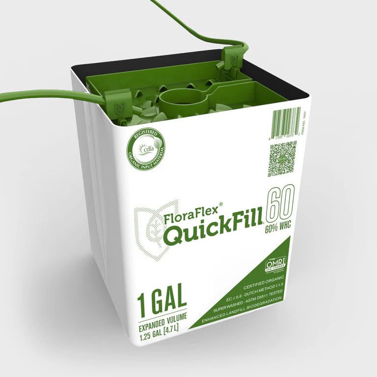 FLORAFLEX 1 GAL COCO QUICKFILL WHITE PLASTIC BAG (CASE OF 20)