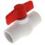 3/4" WHITE PVC BALL VALVE