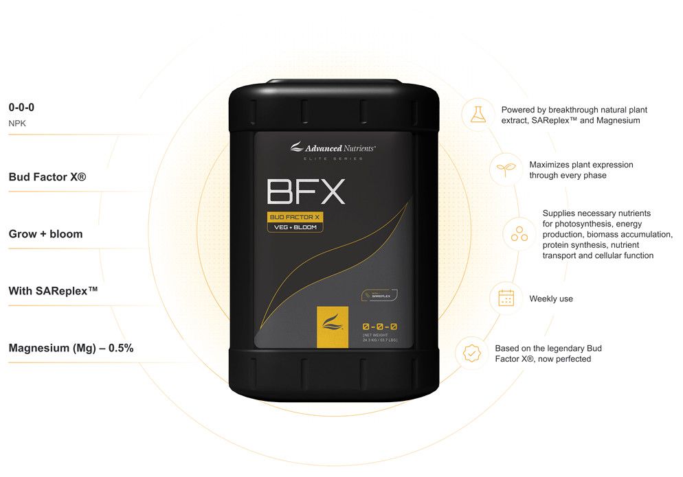 ADVANCED NUTRIENTS 8TH GENERATION BUD FACTOR X (BFX) 1 GAL