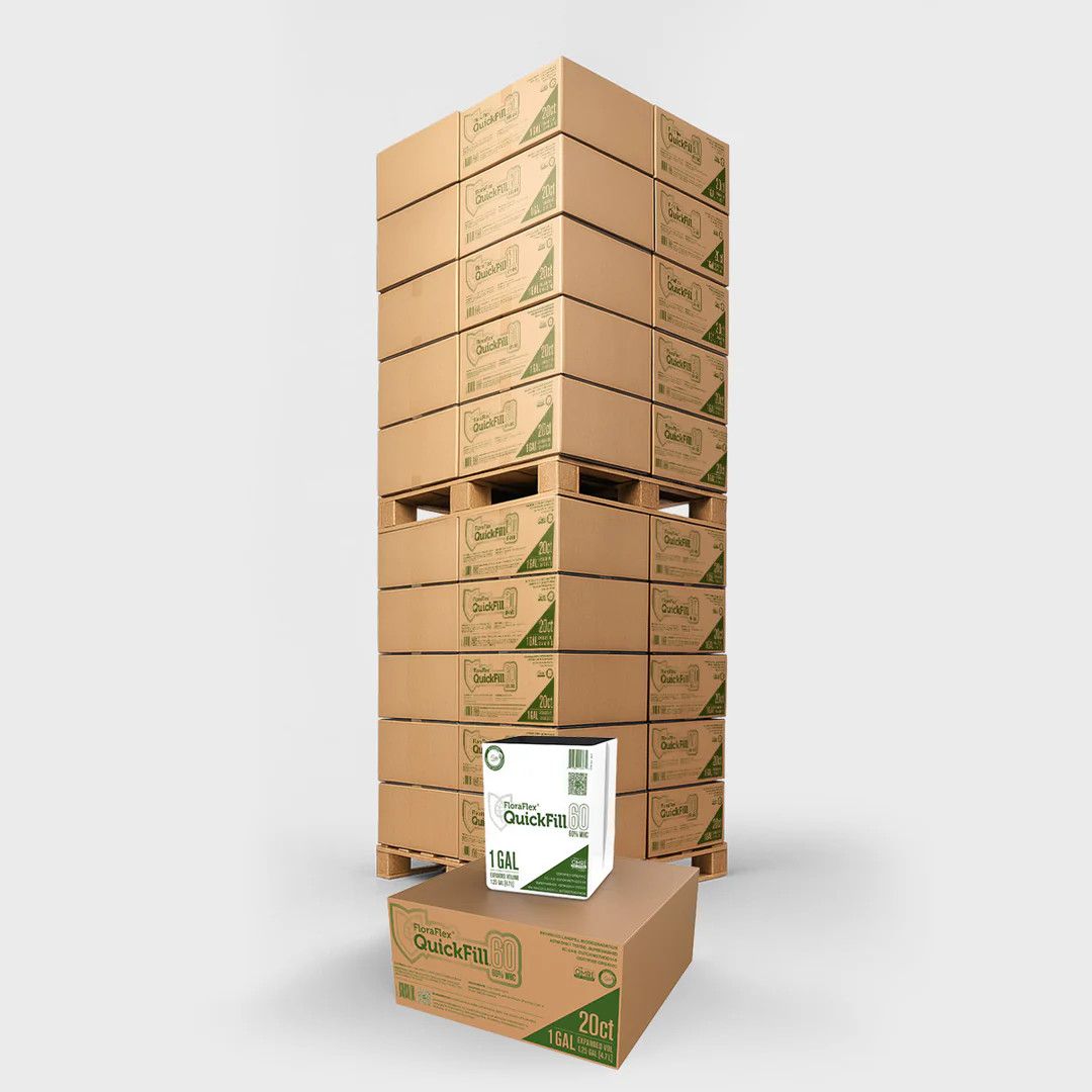 FLORAFLEX 1 GAL COCO QUICKFILL WHITE PLASTIC BAG PALLET (100 CASES)
