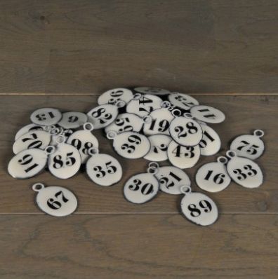 OVALHOTEL NUMBERS (SET OF 30)