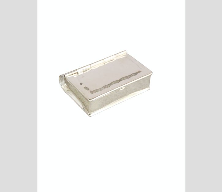 SMALL POCKET MIRROR ANT SILVER FINISH