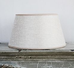 CYLINDER SHADE IN SILVER LINEN (20)