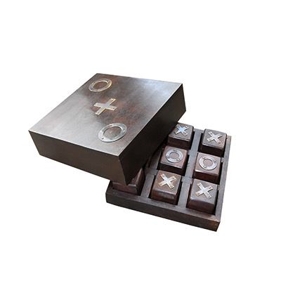 WOODEN TIC TAC TOE GAME