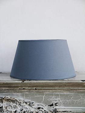 CYLINDER SHADE IN GRAY COTTON 20CM