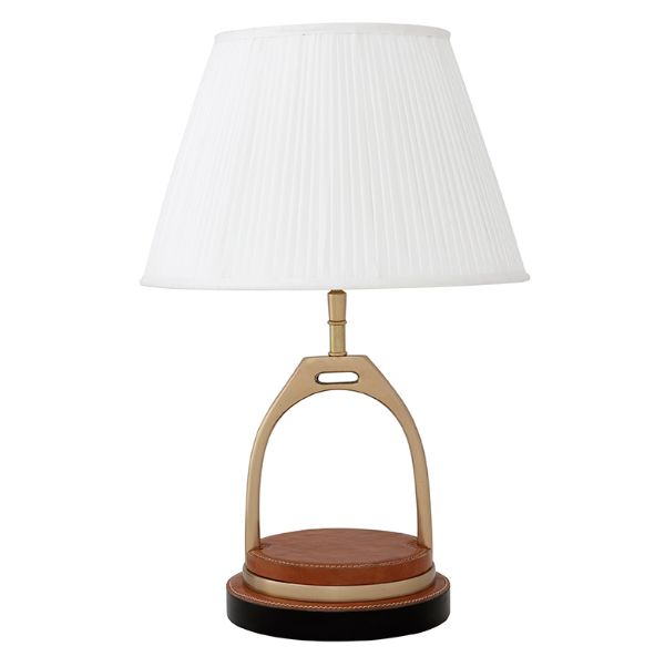 TABLE LAMP PRINCETON AGED BRASS INCL