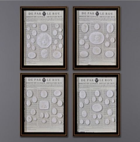 INTAGLIOS SMALL FRAMES (SET OF 4)