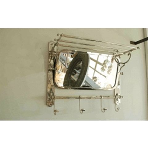 MIRROR WITH HOOKS