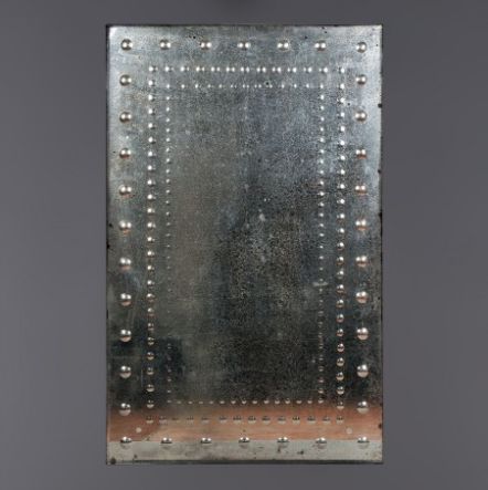 OBLONG MERCURY MIRROR WITH BUBBLES 120 x 75 C