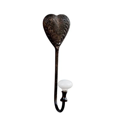 HOOK WITH HEART &amp; LEAVES