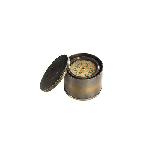 19TH C POCKET COMPASS