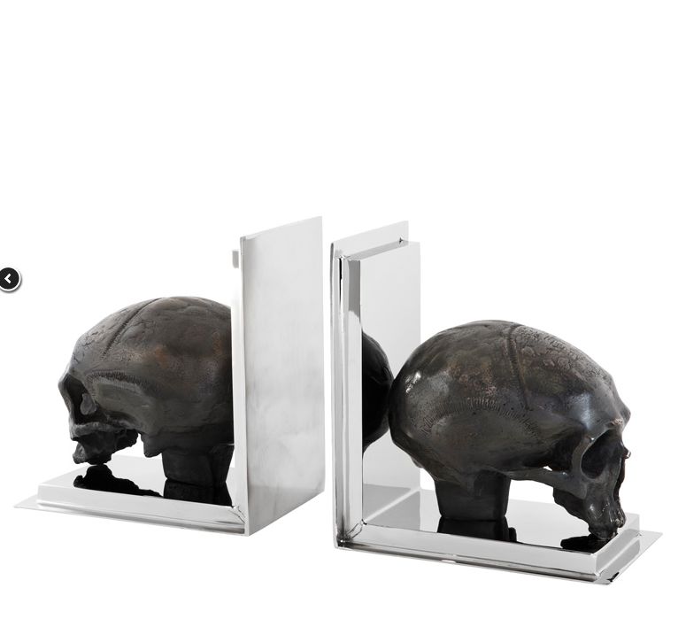 BOOKEND SKULL SET OF 2