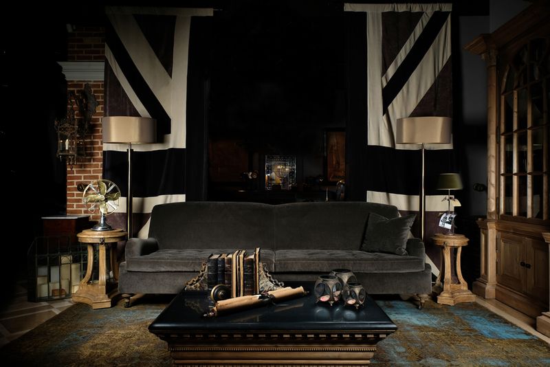 ENGLISH ROLL ARM SOFA
