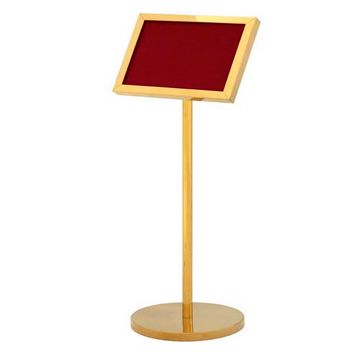 SIGN STAND TITANIUM GOLD