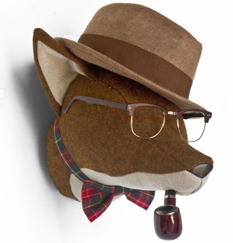 SOFT FOX-RED MILL (HAT + MONOCLE + BOW )