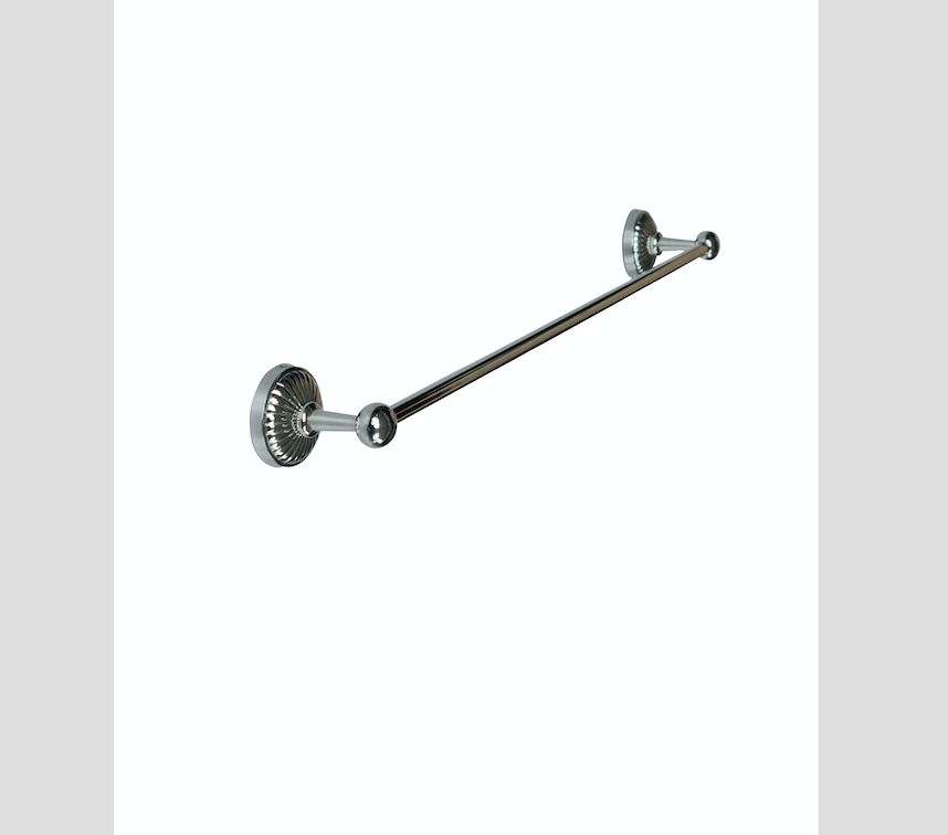 TOWEL RAIL &#39;ROSACE&#39; NICKEL FINISH