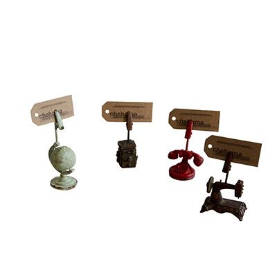 S/4 PICTURE HOLDER ANTIQUE ITEMS DESIGN