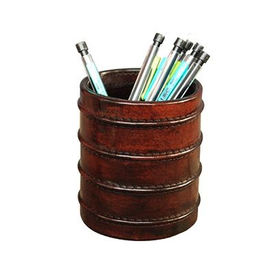 LEATHER PEN POT