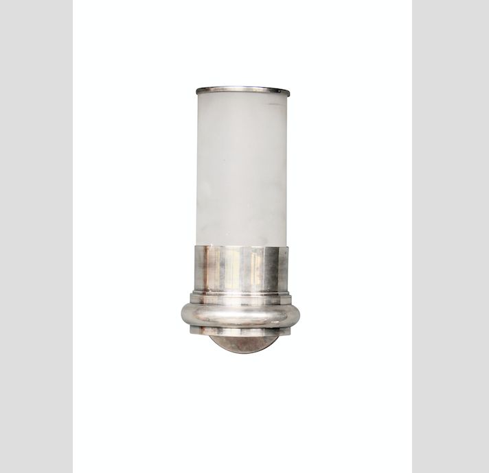 WALL SCONCE W/ SANDED GLASS