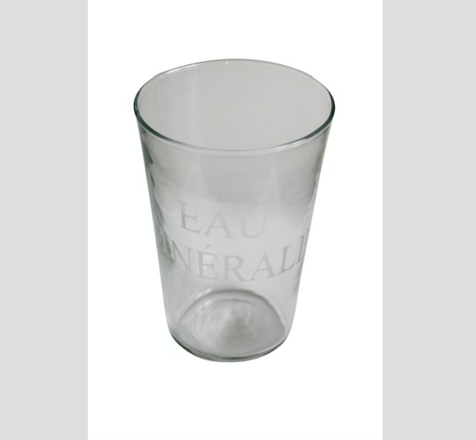 DRINKING GLASS &#39;EAU MINERALE&#39;