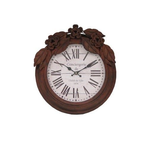 WALL CLOCK RUSTY COLOR