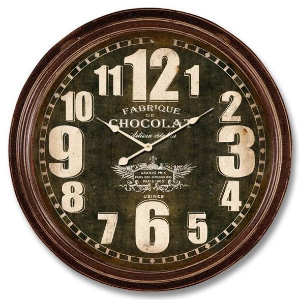 WALL CLOCK CHOCOLATE FACTORY
