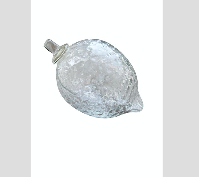 DECO LEMON IN CLEAR GLASS
