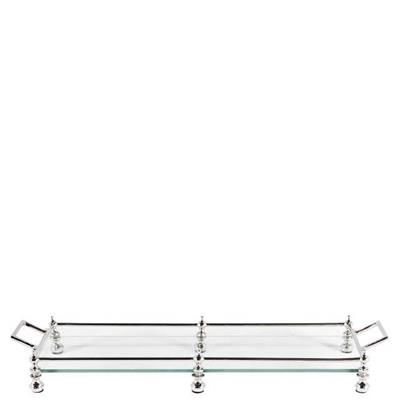 TRAY RECTANGULAR W/GLASS
