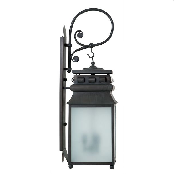 LAMP WALL JILL CHARCOAL GREY FROSTE