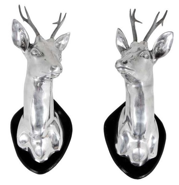 STAG HEAD SET OF 2