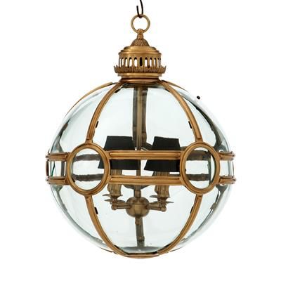 LANTERN HAGERTY AGED BRASS FINISH