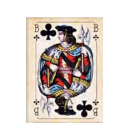CARDS BUBE CLUBS ART - BLK WD