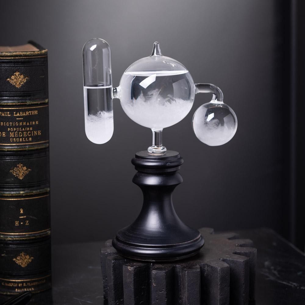 FITZROY STORM GLASS ON BLACK STAND