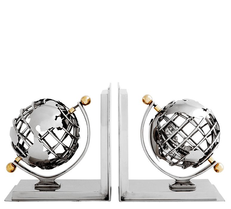 BOOKEND GLOBE SET OF 2