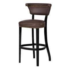 BAR STOOL ANGELES  - VAG.BRN &amp; BLK