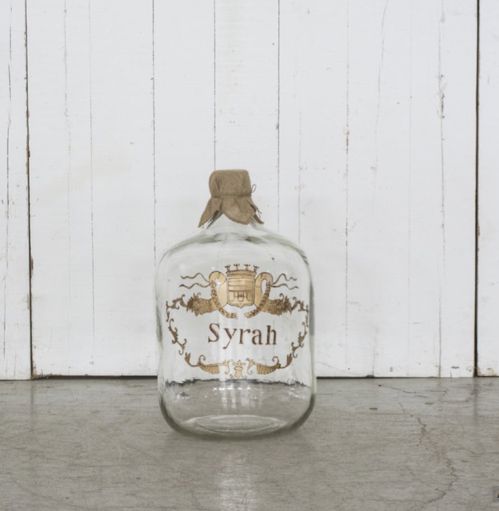 HAND BLOWN BOTTLE SYRAH