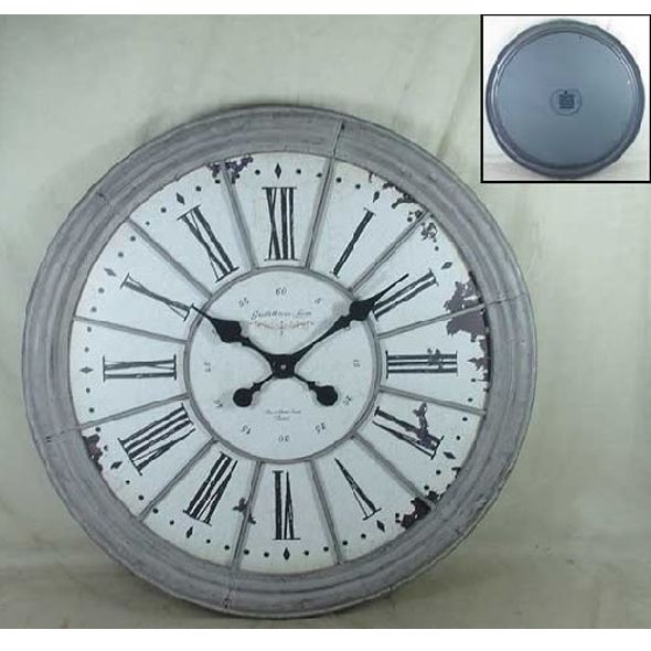 CASTLE GREY FRAME CLOCK