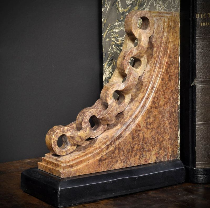 STEATITE CHAIN BOOKEND - PAIR
