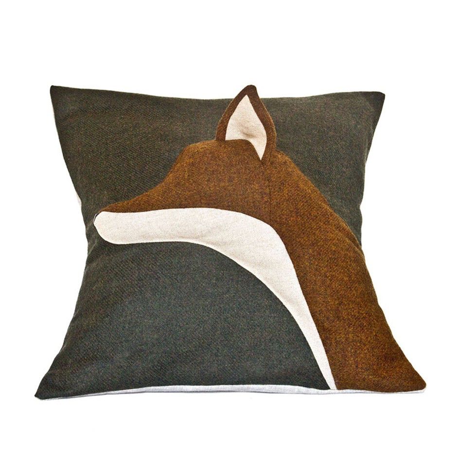 FOX PILLOW-RED MILL