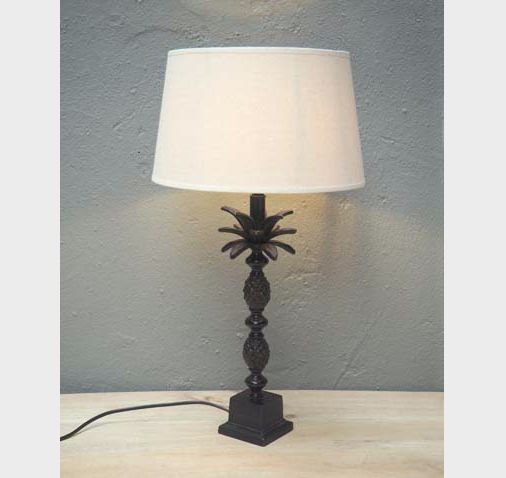TABLE LAMP STANDING HARE &quot;VICTORIA&quot; BROWN PATI