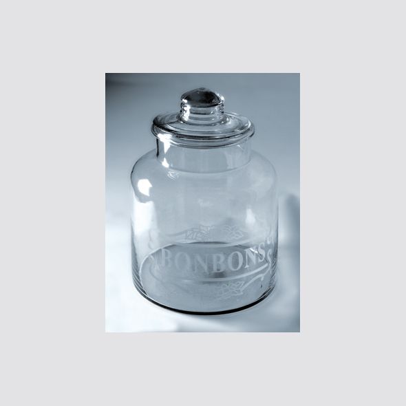 CANDY GLASS JAR  BONBONS