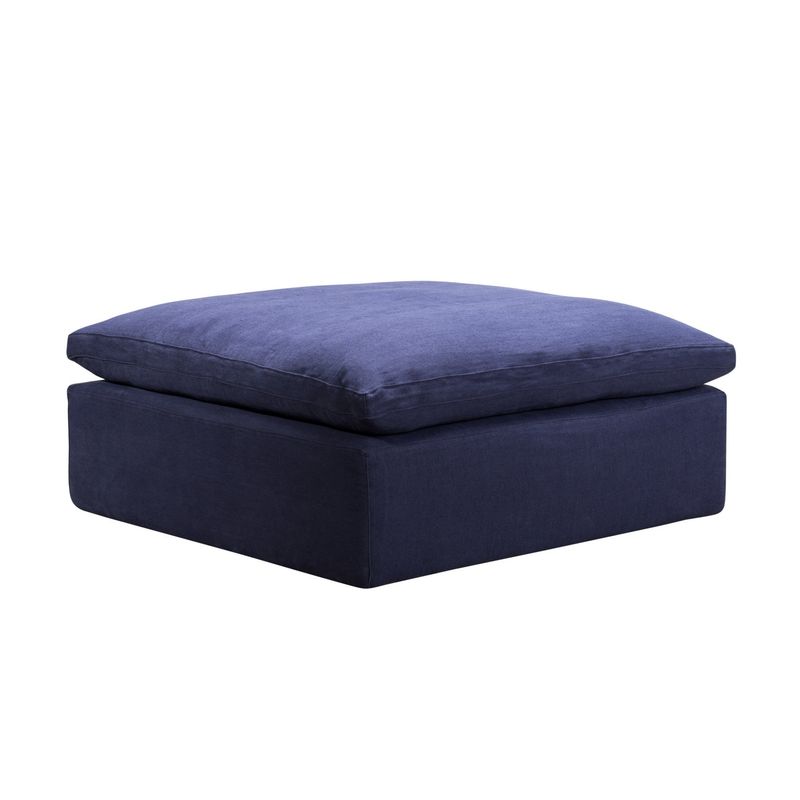 COVER CLOUD SM SECT FOOTSTOOL-GALTA LINEN BLUE