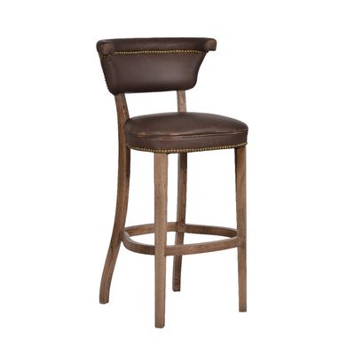 BAR STOOL ANGELES  LOW-D.BLK&amp;W.OAK