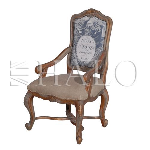 CHAIR EMELIE&#39;S OPERA  BURLAP