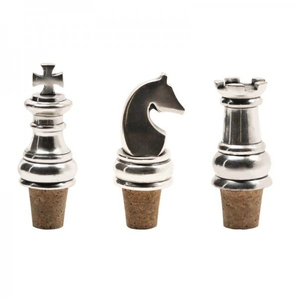 CHESS BOTTLE STOPPER SET