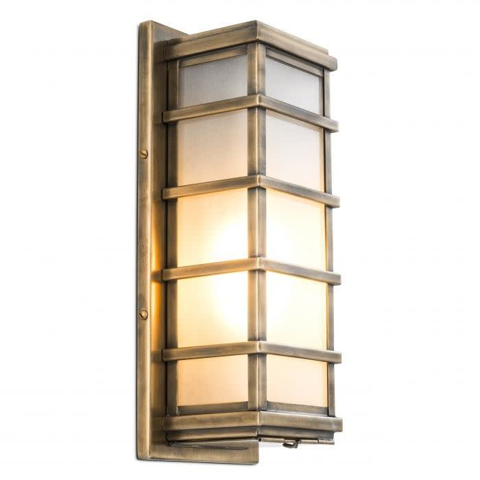 WALL LAMP WELBY ANTIQUE BRASS FINISH
