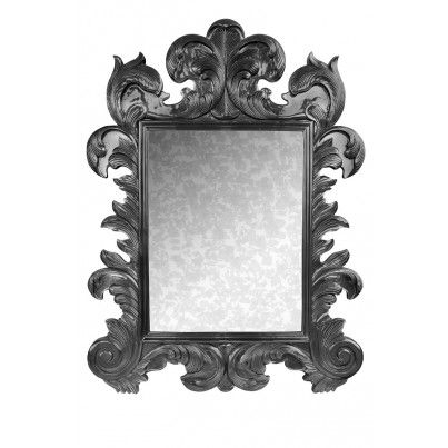 FLORENTINE MIRROR LG DS GLS-VINTAGE CHROME